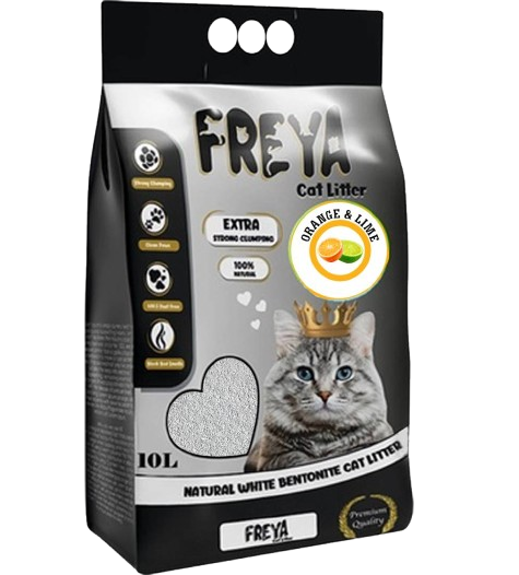Lettiera Freya Naturale Agglomerante Arancia e Lime 10lt