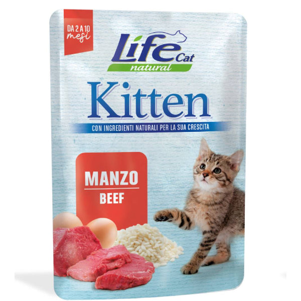 LIfeCat Kitten Manzo 70gr