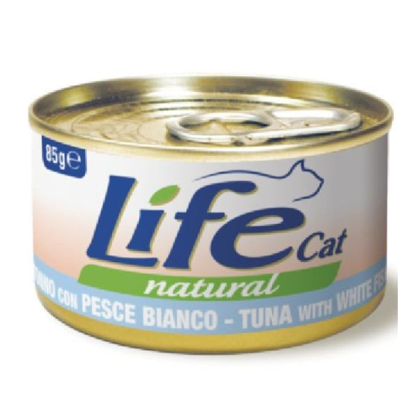 LifeCat Tonno e Pesce Bianco 85gr