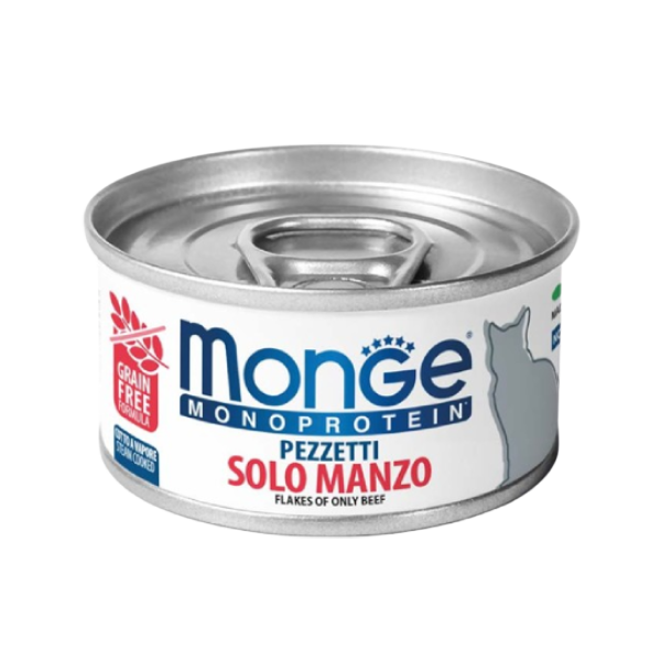 Monge Cat Monoproteico Sfilaccetti Manzo 80gr