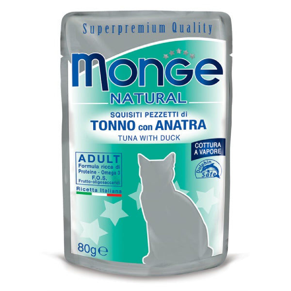 Monge Cat Natural Tonno con Anatra 80gr