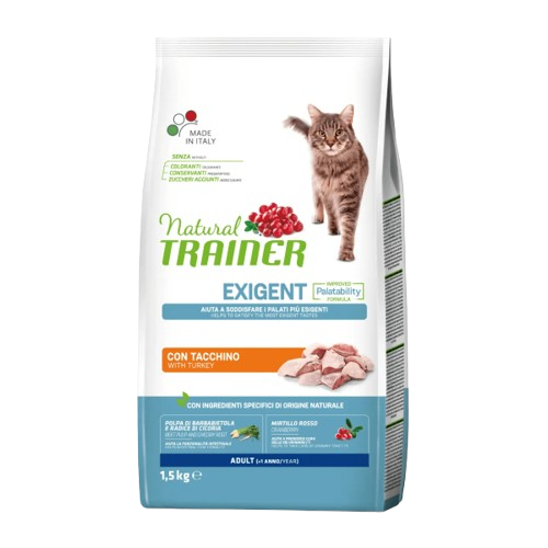 Natural Trainer Cat Exigent Tacchino 1,5kg