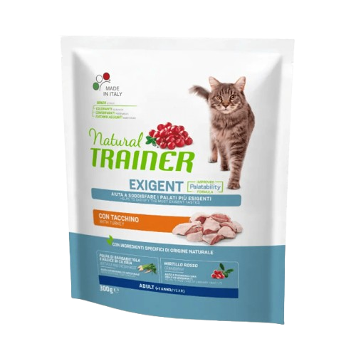 Natural Trainer Cat Exigent Tacchino 300gr