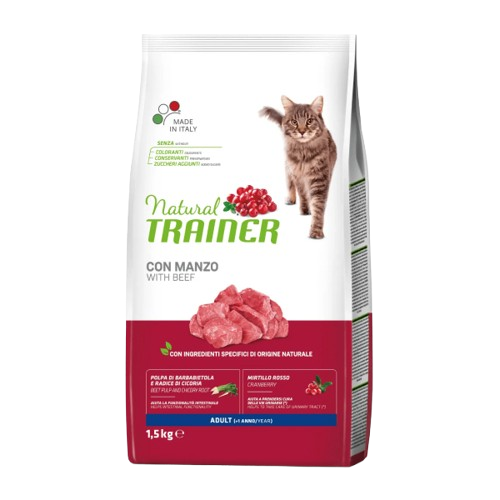 Natural Trainer Cat Manzo 1,5kg