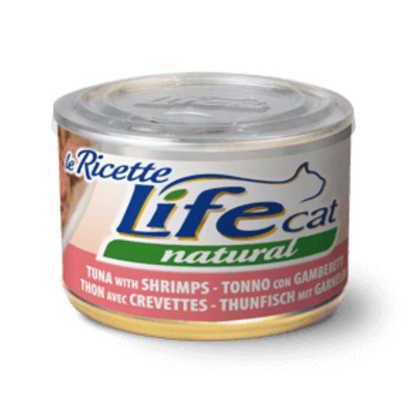 LifeCat Le Ricette Tonno con Gamberetti 150gr