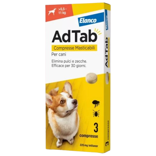 Adtab per Cani da 5,5 a 11kg - 3 Compresse