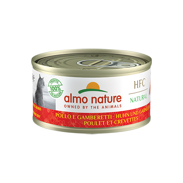 Almo Nature Cat HFC Natural Pollo con Gamebretti 70gr