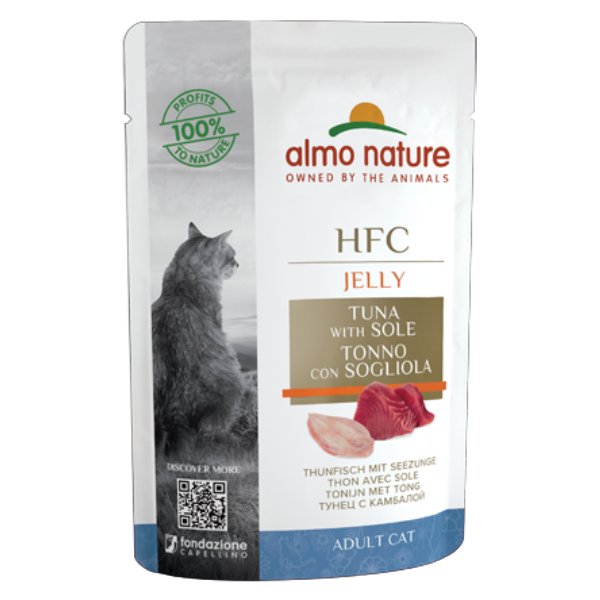 Almo Nature Cat HFC Natural Tonno con Sogliola 55gr