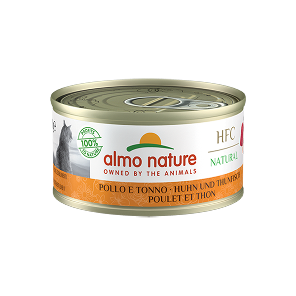 Almo Nature Cat HFC Natural Pollo con Tonno 70gr