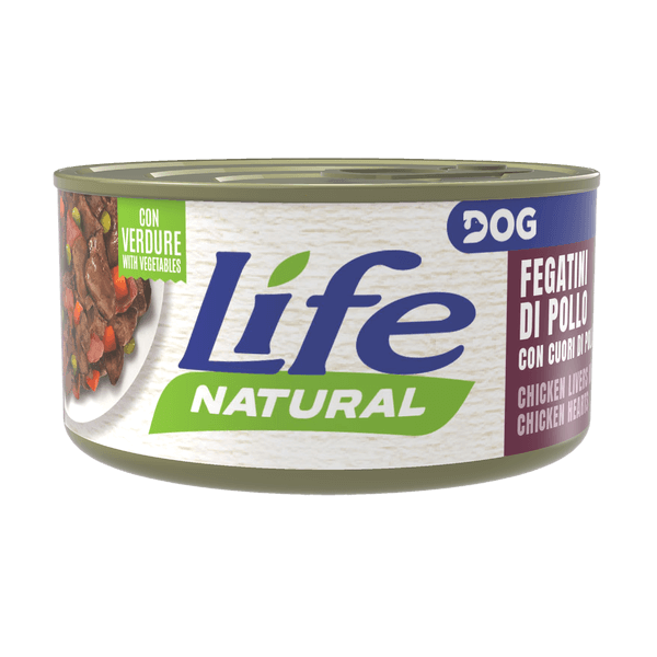 LIfeDog Natural Fegatini di Pollo e Cuori di Pollo 90gr