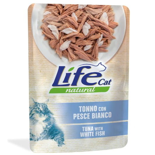 LIfeCat Tonno con Pesce Bianco 70gr