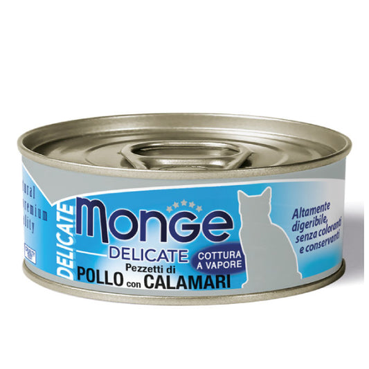Monge Cat Natural Pollo con Calamari 80gr