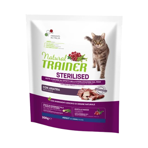 Natural Trainer Cat Sterilizzato Anatra 300gr