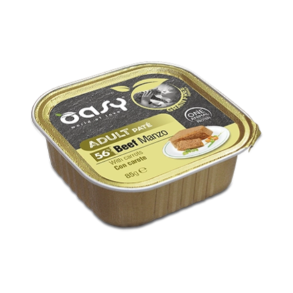 Oasy Cat Grain Free Manzo con Carote 85gr
