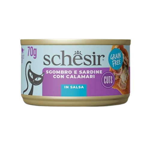 Schesir Cat Sgombro e Sardine e/o Calamari 70gr
