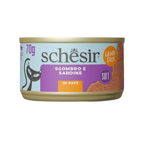Schesir Cat Sgombro e Sardine e/o Calamari 70gr