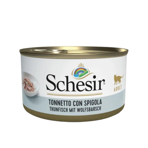 Schesir Cat Natural Tonno con Spigola 85gr