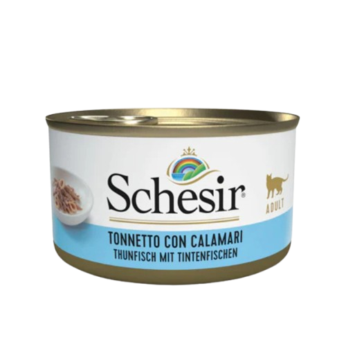 Schesir Cat Natural Tonno con Calamari 85gr