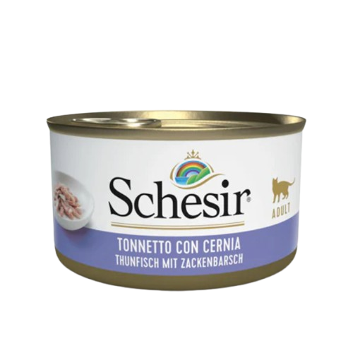 Schesir Cat Natural Tonno con Cernia 85gr