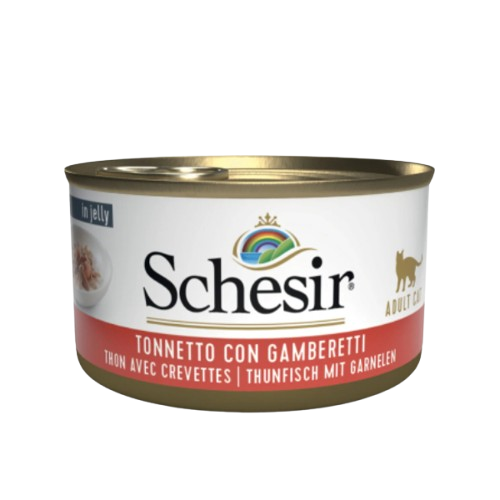 Schesir Cat Natural Tonno con Gamberetti 85gr