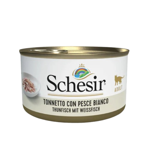 Schesir Cat Natural Tonno con Pesce Bianco 85gr