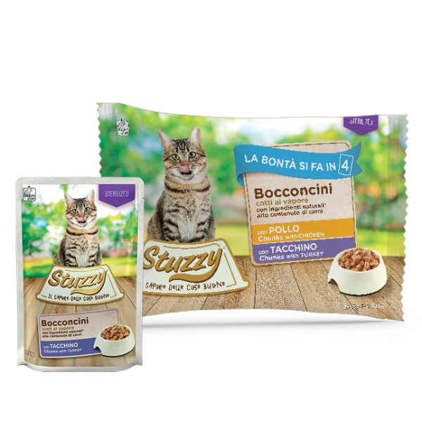 Stuzzy Cat Pollo e Tacchino 4x100gr