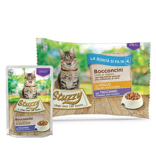 Stuzzy Cat Pollo e Tacchino 4x100gr
