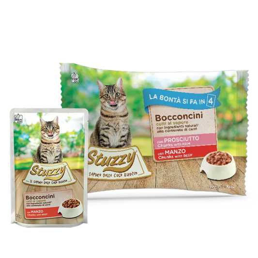 Stuzzy Cat Prosciutto e Manzo 4x100gr
