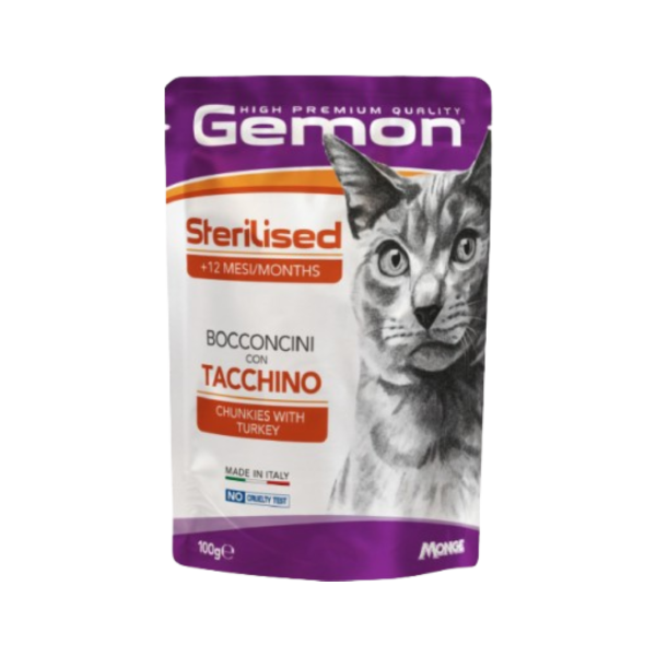 Gemon Cat Senior Tacchino 100gr